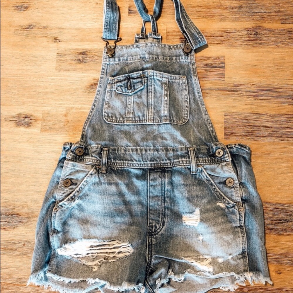 Jean Overall Shorts